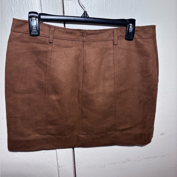 Hinge by Nordstrom Faux Suede Mini Skirt - Picture 11 of 12